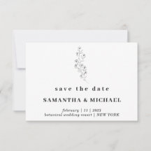 Flor Boho Claro Indie Guardar la fecha Boda