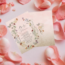 Flor de acuarela elegante y flor de mariposa