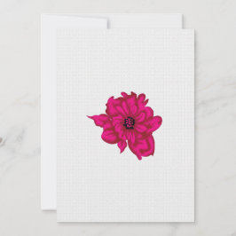 Invitación Flor de Arte Pop | Impresión Digital Moderna