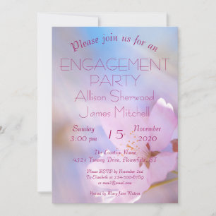 Invitación Flor de cerezo Luz del cielo personal