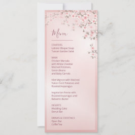 Invitación Flor de cerezo rosa blanco Boda
