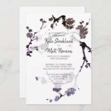 Flor de ciruelo sumie tinta