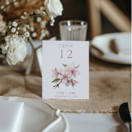 Invitación Flor de flor de cerezo de bonito