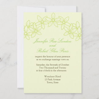 Invitación Flor De Flor En El Jardín De Novias Y Madres