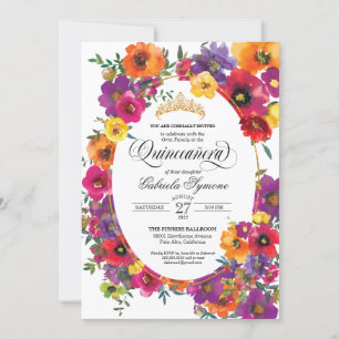 Invitación Flor de flores de Fiesta brillante Flor Flor Flora
