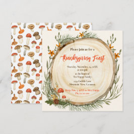 Invitación Flor de flores silvestres para la caída rusa