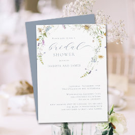 Invitación Flor de flores silvestres Parejas Florales Británi