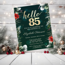 Flor de invierno Poinsettia Green 85 cumpleaños