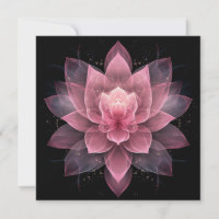 Flor de Loto Etérea - Floral Rosa Claro Negro