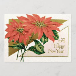 Invitación Flor de Navidad Poinsettia