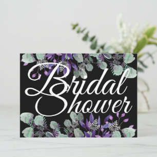 Invitación Flor de novia Flor morada Flor blanca
