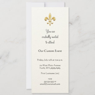 Invitación Flor de oro de Lis