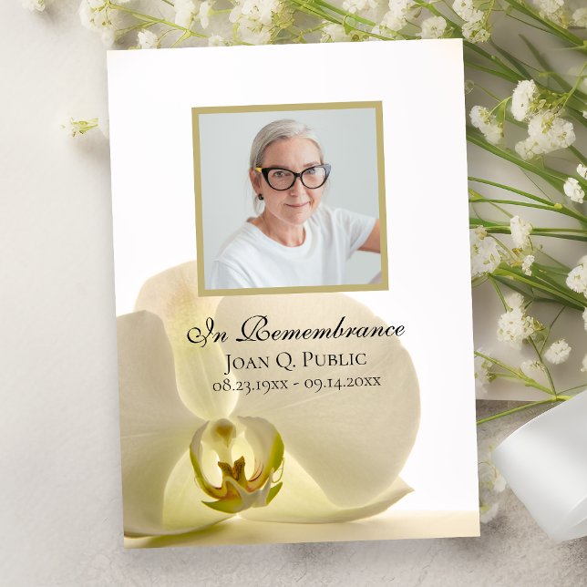 Invitación Flor de orquídea en conmemoración del aniversario  (Subido por el creador)