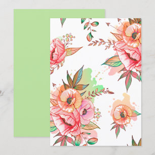 Invitación flor de primavera