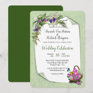 Invitación Flor de primavera de verano