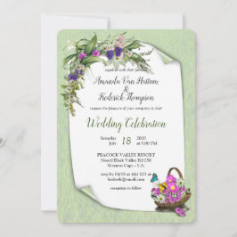 Invitación Flor de primavera de verano