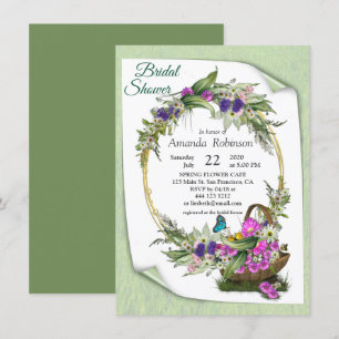 Invitación Flor de primavera de verano