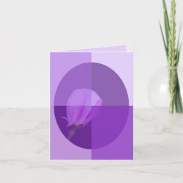 Invitación Flor de primavera rosa y morada | Cuatro sombras d
