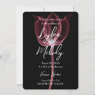 Invitación Flor de rayos X personalizado