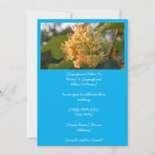 Invitación Flor de Tilo Americano GoldenHour (AI)