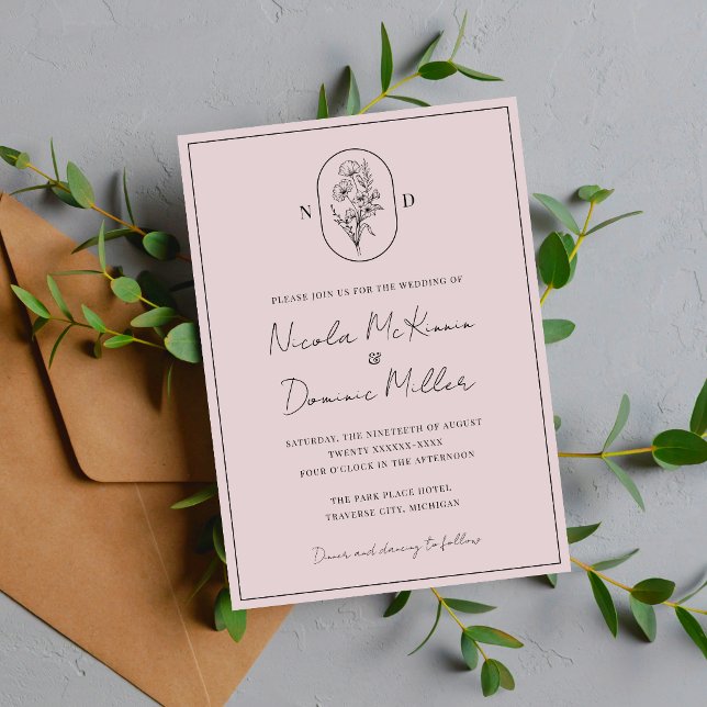 Invitación Flor del Mes | Agosto | Boda Totalmente Personaliz (Subido por el creador)