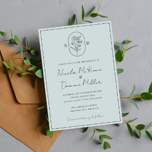 Invitación Flor del Mes Junio Boda Totalmente Personaliza