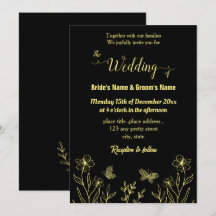 Flor dorada romántica y elegante