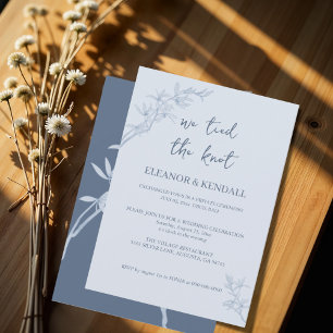Invitación Flor eterna "atada al nudo" Boda