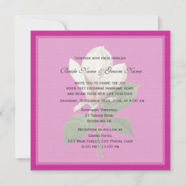 Invitación flor magnolia de bonito vintage boda primavera ros