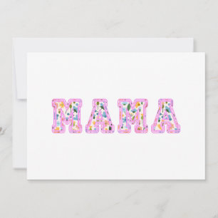 Invitación Flor Mama Retro Mom Boho Mother
