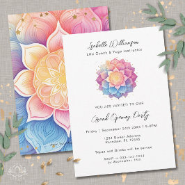 Invitación Flor Mandala de Meditación Holística Metafísica