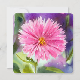 Invitación Flor morada