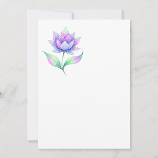 Invitacion flor multicolor