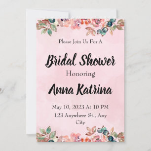 Invitación Flor Power Bridal Shower