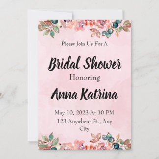 Invitación Flor Power Bridal Shower