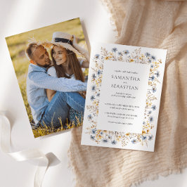 Invitación Flor salvaje Boho Spring | FOTO Boda botánico