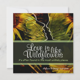 Invitación Flor silvestre Abstract Sunflowers