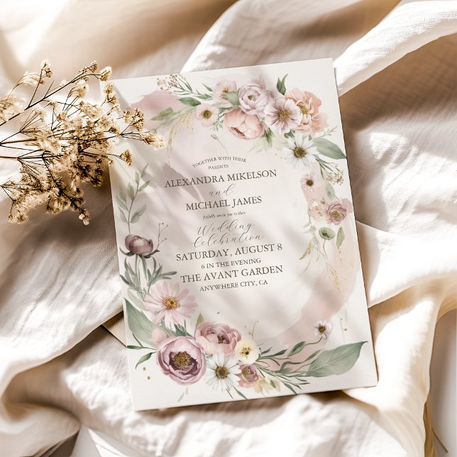 Invitación Flor silvestre Boda Boho Country Floral (Subido por el creador)