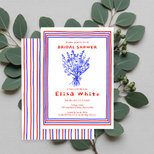 Invitación Flor silvestre Bouquet Rustic Whimsical Bridal Sho
