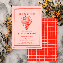 Invitación Flor silvestre Bouquet Rustic Whimsical Bridal Sho