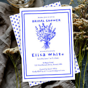 Invitación Flor silvestre Bouquet Rustic Whimsical Bridal Sho