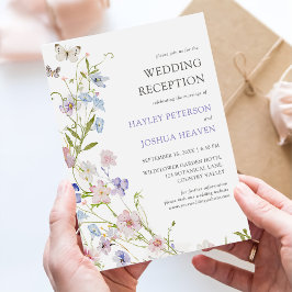 Invitación Flor silvestre colorida Boda Rustic Floral