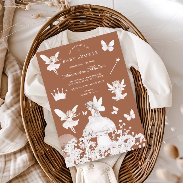 Invitación Flor silvestre de hadas de jardín encantado (Subido por el creador)