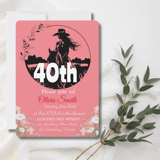Invitación Flor silvestre de la región rusa occidental: 40 añ (Subido por el creador)
