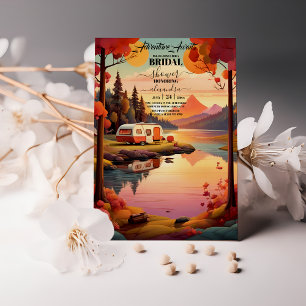 Invitación Flor silvestre de montaña rusa Boho Bridal Shower