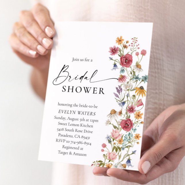 Invitación Flor silvestre ducha de novia (Subido por el creador)