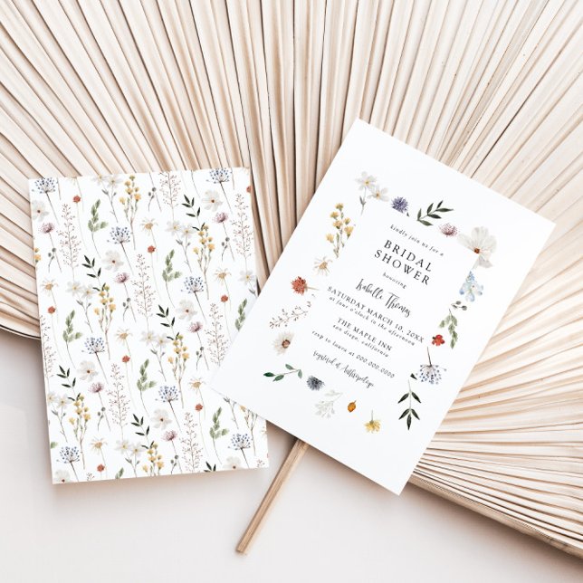 Invitación Flor silvestre ducha de novia (Subido por el creador)