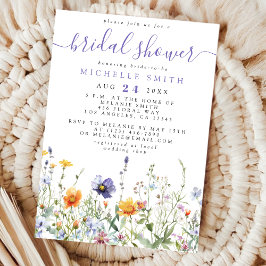 Invitación Flor silvestre ducha de novia
