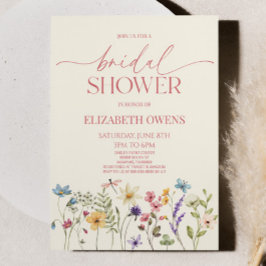 Invitación Flor silvestre Flor Floral Bridal Shower