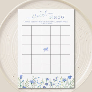 Invitación Flor silvestre Floral Bridal Shower Bingo Game Car